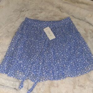 Baby Blue & White Skirt!